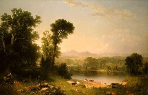 Asher Brown Durand Pastoral Landscape Norge oil painting art